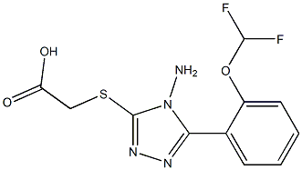 2-({4-amino-5-[2-(difluoromethoxy)phenyl]-4H-1,2,4-triazol-3-yl}sulfanyl)acetic acid|