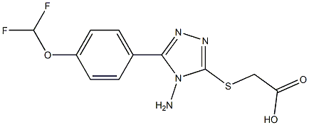 2-({4-amino-5-[4-(difluoromethoxy)phenyl]-4H-1,2,4-triazol-3-yl}sulfanyl)acetic acid