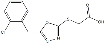  2-({5-[(2-chlorophenyl)methyl]-1,3,4-oxadiazol-2-yl}sulfanyl)acetic acid