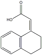 2-(1,2,3,4-tetrahydronaphthalen-1-ylidene)acetic acid 结构式