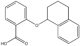 2-(1,2,3,4-tetrahydronaphthalen-1-yloxy)benzoic acid 结构式