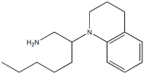 2-(1,2,3,4-tetrahydroquinolin-1-yl)heptan-1-amine 化学構造式