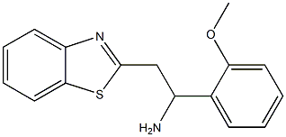 2-(1,3-benzothiazol-2-yl)-1-(2-methoxyphenyl)ethan-1-amine Structure