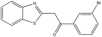 2-(1,3-benzothiazol-2-yl)-1-(3-bromophenyl)ethan-1-one Structure