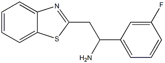 2-(1,3-benzothiazol-2-yl)-1-(3-fluorophenyl)ethan-1-amine,,结构式