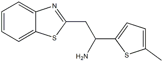 2-(1,3-benzothiazol-2-yl)-1-(5-methylthiophen-2-yl)ethan-1-amine,,结构式