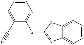 2-(1,3-benzoxazol-2-ylsulfanyl)pyridine-3-carbonitrile Structure