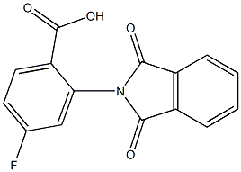 2-(1,3-dioxo-2,3-dihydro-1H-isoindol-2-yl)-4-fluorobenzoic acid,,结构式