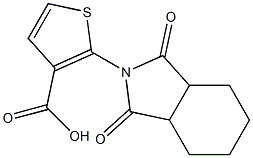 2-(1,3-dioxooctahydro-2H-isoindol-2-yl)thiophene-3-carboxylic acid Struktur