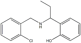 2-(1-{[(2-chlorophenyl)methyl]amino}propyl)phenol Structure