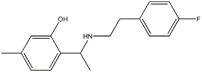 2-(1-{[2-(4-fluorophenyl)ethyl]amino}ethyl)-5-methylphenol|