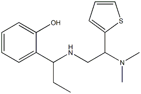 2-(1-{[2-(dimethylamino)-2-(thiophen-2-yl)ethyl]amino}propyl)phenol