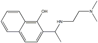 2-(1-{[2-(dimethylamino)ethyl]amino}ethyl)-1-naphthol,,结构式