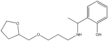 2-(1-{[3-(oxolan-2-ylmethoxy)propyl]amino}ethyl)phenol Structure