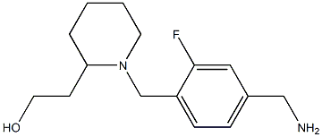 2-(1-{[4-(aminomethyl)-2-fluorophenyl]methyl}piperidin-2-yl)ethan-1-ol