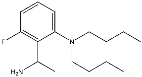 2-(1-aminoethyl)-N,N-dibutyl-3-fluoroaniline 结构式