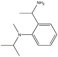 2-(1-aminoethyl)-N-methyl-N-(propan-2-yl)aniline 化学構造式