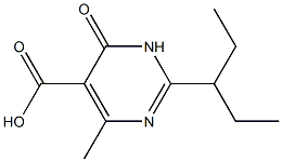 2-(1-ethylpropyl)-4-methyl-6-oxo-1,6-dihydropyrimidine-5-carboxylic acid Structure