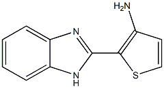 2-(1H-1,3-benzodiazol-2-yl)thiophen-3-amine,,结构式