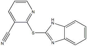 2-(1H-1,3-benzodiazol-2-ylsulfanyl)pyridine-3-carbonitrile Structure