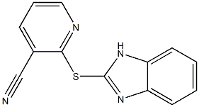  2-(1H-1,3-benzodiazol-2-ylsulfanyl)pyridine-3-carbonitrile