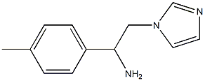 2-(1H-imidazol-1-yl)-1-(4-methylphenyl)ethanamine,,结构式