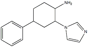 2-(1H-imidazol-1-yl)-4-phenylcyclohexanamine,,结构式