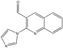 2-(1H-imidazol-1-yl)quinoline-3-carbaldehyde Struktur