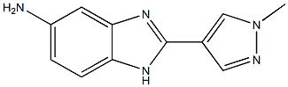 2-(1-methyl-1H-pyrazol-4-yl)-1H-1,3-benzodiazol-5-amine Structure