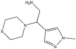 2-(1-methyl-1H-pyrazol-4-yl)-2-(thiomorpholin-4-yl)ethan-1-amine