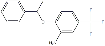 2-(1-phenylethoxy)-5-(trifluoromethyl)aniline 结构式