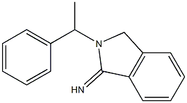 2-(1-phenylethyl)-2,3-dihydro-1H-isoindol-1-imine 化学構造式