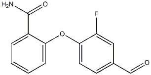 2-(2-fluoro-4-formylphenoxy)benzamide 结构式