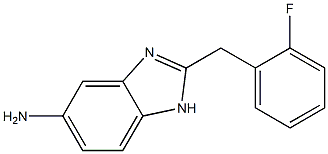 2-(2-fluorobenzyl)-1H-benzimidazol-5-amine 结构式