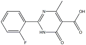 2-(2-fluorophenyl)-4-methyl-6-oxo-1,6-dihydropyrimidine-5-carboxylic acid Structure