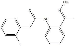  2-(2-fluorophenyl)-N-{2-[(1E)-N-hydroxyethanimidoyl]phenyl}acetamide