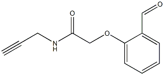 2-(2-formylphenoxy)-N-(prop-2-yn-1-yl)acetamide 化学構造式