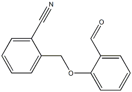 2-(2-formylphenoxymethyl)benzonitrile 化学構造式