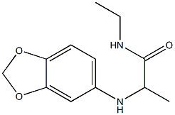 2-(2H-1,3-benzodioxol-5-ylamino)-N-ethylpropanamide Structure