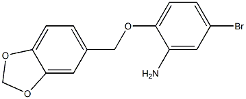 2-(2H-1,3-benzodioxol-5-ylmethoxy)-5-bromoaniline Structure