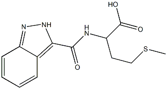 2-(2H-indazol-3-ylformamido)-4-(methylsulfanyl)butanoic acid Struktur