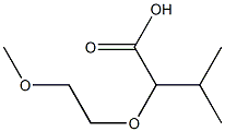 2-(2-methoxyethoxy)-3-methylbutanoic acid Struktur