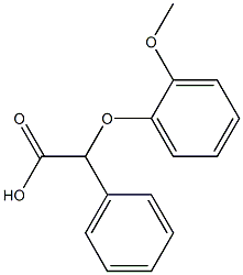 2-(2-methoxyphenoxy)-2-phenylacetic acid 结构式