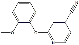 2-(2-methoxyphenoxy)isonicotinonitrile,,结构式