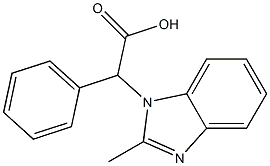 2-(2-methyl-1H-1,3-benzodiazol-1-yl)-2-phenylacetic acid Structure