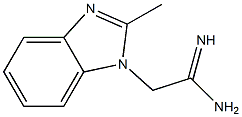 2-(2-methyl-1H-benzimidazol-1-yl)ethanimidamide Struktur
