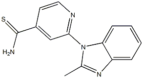 2-(2-methyl-1H-benzimidazol-1-yl)pyridine-4-carbothioamide