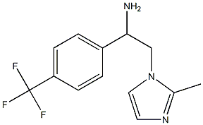 2-(2-methyl-1H-imidazol-1-yl)-1-[4-(trifluoromethyl)phenyl]ethan-1-amine 结构式