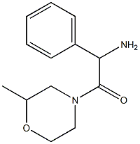 2-(2-methylmorpholin-4-yl)-2-oxo-1-phenylethanamine 化学構造式