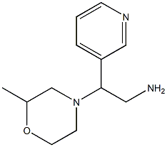 2-(2-methylmorpholin-4-yl)-2-pyridin-3-ylethanamine 化学構造式